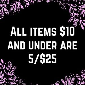 Sale! 5 items for $25